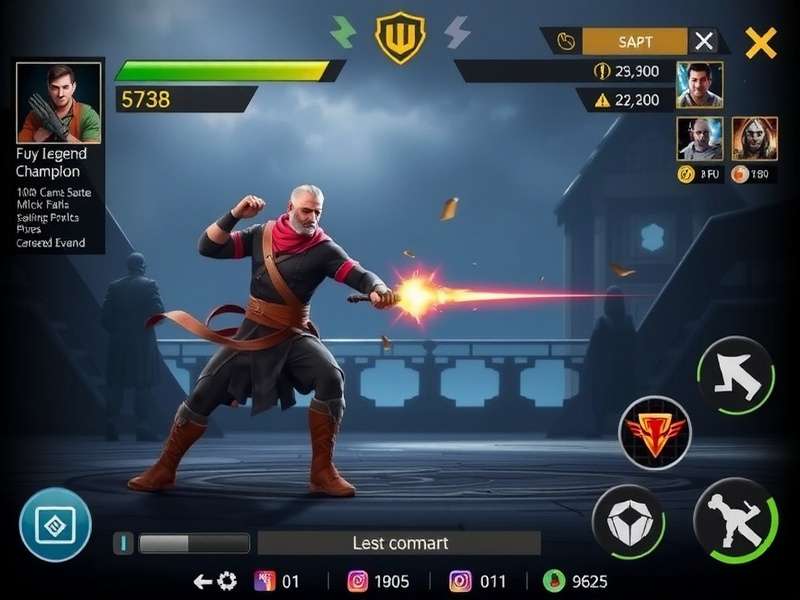 Fury Legend Champion gameplay screenshot showing combat mechanics